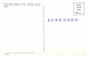 Postcard SHOPS SCENE Mascow Idaho ID AS1536