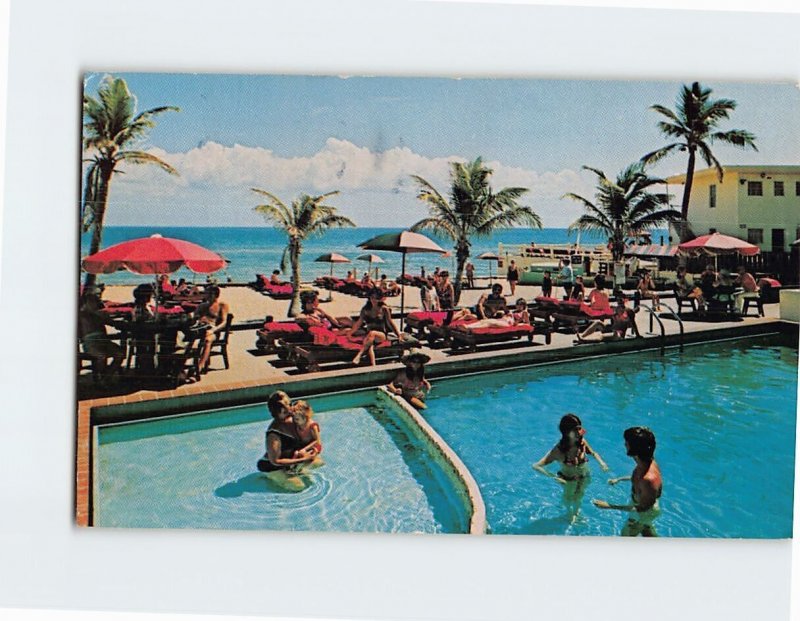 Postcard The Dolphin Motor Inn Miami Beach Florida USA