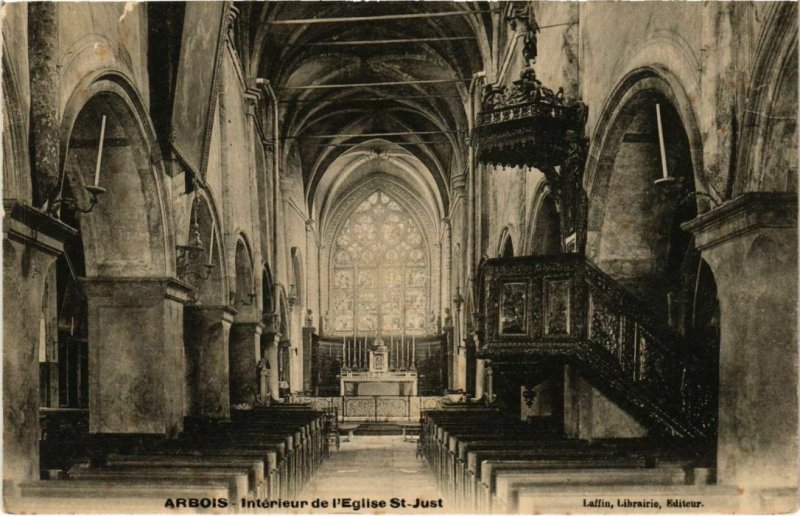 CPA Arbois- Interieur de de l'Eglise Saint Just FRANCE (1043279)