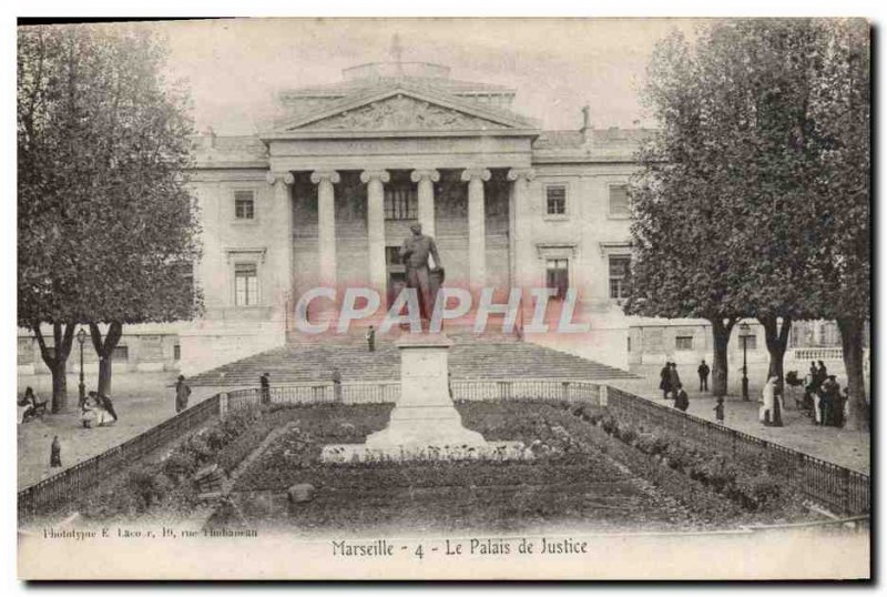 Old Postcard Marseille Courthouse