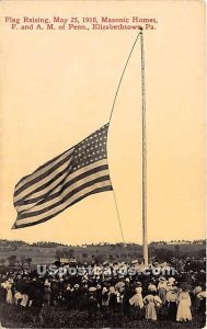 Flag Raising May 25, 1910 Masonic Homes - Elizabethtown, Pennsylvania