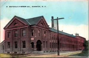 Postcard NY Norwich D. Maydole Hammer Co. factory