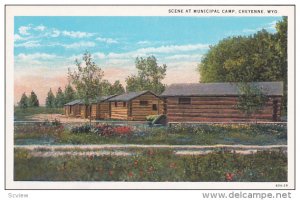 CHEYENNE, Wyoming, 1910-1920s; Scene At Municipal Camp