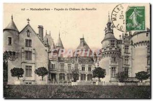 Maslesherbes Old Postcard Facade of the castle of Rouville