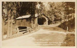 RP; MONTGOMERY, Vermont, 1920-30s; Covered Bridge