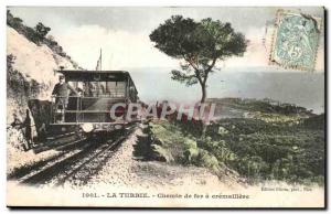 La Turbie - Le Chemin de Fer cremaillere - Old Postcard