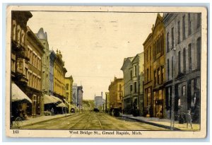 1910 West Bridge St. Exterior Building Grand Rapids Michigan MI Vintage Postcard