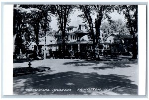 Princeton Illinois IL Postcard Historical Museum c1940's RPPC Photo Posted