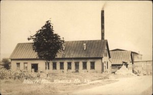 Kingfield Maine ME Novelty Mill c1910 Real Photo Vintage Postcard