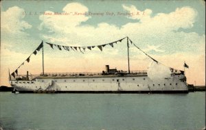 Newport Rhode Island RI USS Rena Mercedes Naval Training Ship c1910 Postcard