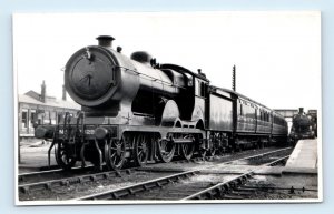 RPPC LINCOLN train car at Spalding no. 8829 England UK Postcard