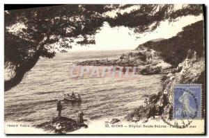 Postcard Old Giens Hospital Renee Sabran Percee Sea