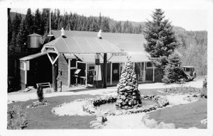 J36/ Skyway Colorado RPPC Postcard c1940 Post Office Store Gas Station  286