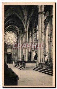 Postcard Old Cite Carcassonne Saint Nazaire Church Choir