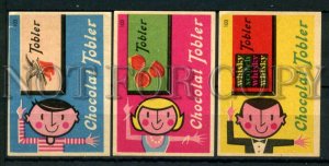 500318 ADVERTISING Tobler chocolate Vintage match labels