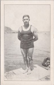 Diver Everett Adargo Catalina Island CA Unused Advertising Postcard H50