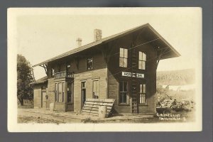 Nordness IOWA RPPC '10 DEPOT C.R.I. & P. RR Train Station GHOST TOWN nr Decorah