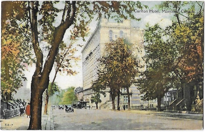 Ritz Carlton Hotel Sherbrooke Street Montreal Canada Mailed 1938