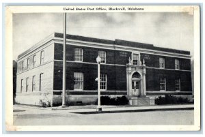 c1920 United States Post Office Building Blackwell Oklahoma OK Unposted Postcard