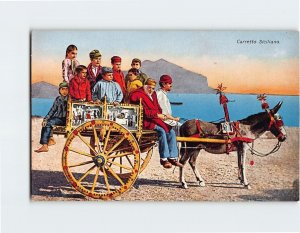 Postcard Sicilian Cart, Italy