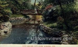 Foot Bridge, City Park Kokomo IN Unused