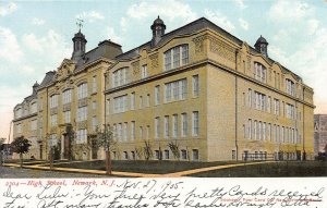 High School, Newark, New Jersey, Very Early Postcard, Used in 1905