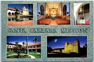 Postcard - Santa Barbara Mission, California