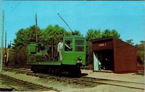 Postcard TRAIN SCENE Kennebunkport Maine ME AK9836