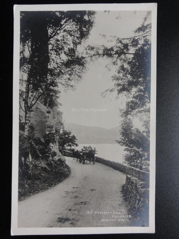 Cumbria: Ullswater from Swarth Beck Ghyll c1931 RP Postcard