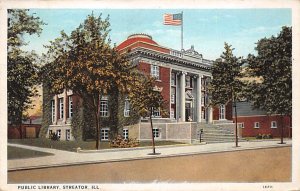 Public Library Streator IL USA Postcard