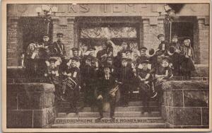 Children's Home Band Des Moines WA Washington Music Musical Postcard F8