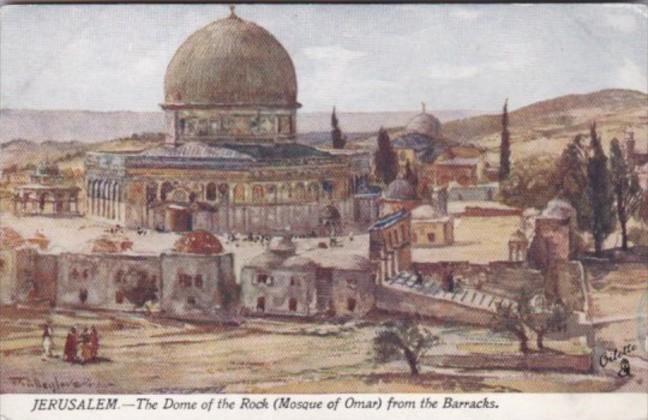 Tucks Jerusalem Dome Of The Rock Mosque Of Omar From The Barracks The Holy La...