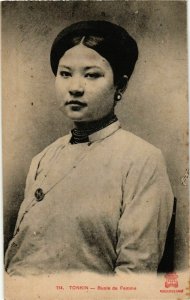 CPA AK INDOCHINA Tonkin Buste de Femme VIETNAM (958023)