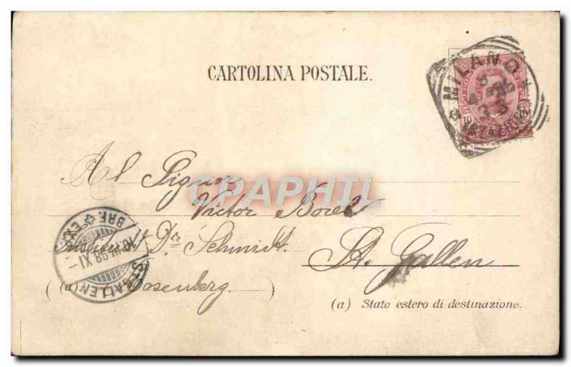 Old Postcard Milano