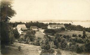 1920s Lake Sunapee New Hampshire Burkhaven Resort Hotel RPPC photo postcard 2224