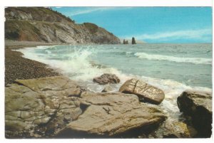 Rugged Coast Near Presqu'ile, Cape Breton, Nova Scotia, Vintage Chrome Postcard