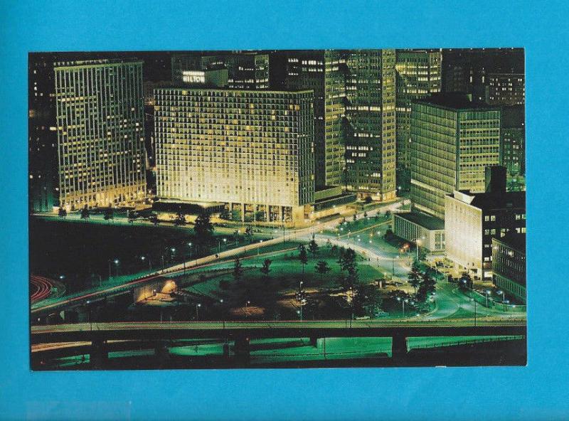  Postcard Dowtown Pittsburgh Hilton Hotel Pittsburg Pennsylvania # 597