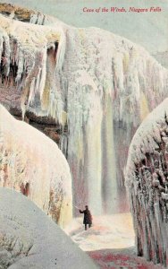 NIGARA FALLS NY~LOT OF 4 1910s POSTCARDS-CAVE WINDS-WINTER-GORGE-ROCK OF AGES