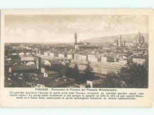 Pre-1980 NICE VIEW Florence - Firenze - Tuscany Italy i5143