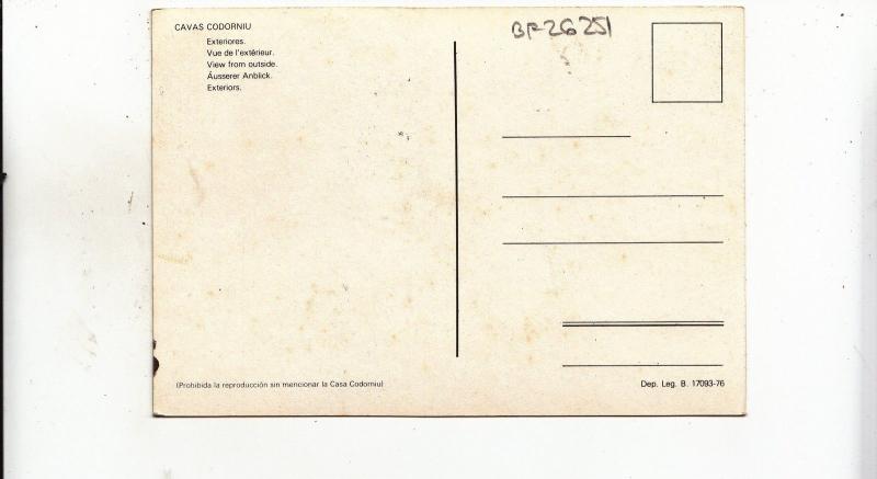 BF26251 cavas codorniu exteriores spain  front/back image