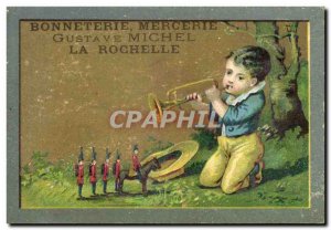 Chromo Haberdashery Hosiery Gustave Michel La Rochelle Trumpet