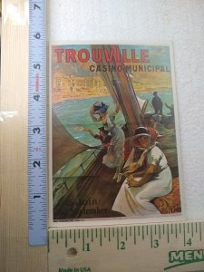 Postcard Trouville Casino Municipal, Trouville-sur-Mer, France