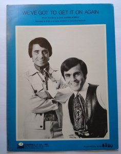 We've Got To Get It On Again Sheet Music Dick & Don Addrisi Brothers 1971 Pop