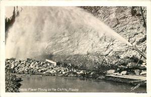 1940s CHITITU ALASKA Hydraulic Placer Mining RPPC Postcard 1996