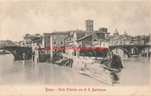 Italy, Roma, Rome, Isola Tiberina ora di San Bartolmeo