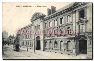 Old Postcard Amiens Hotel God