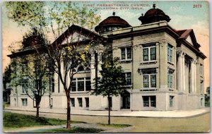 1910's First Presbyterian Church Oklahoma City Oklahoma OK Parish Postcard