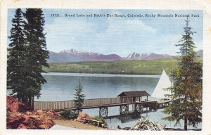 Rocky Mountain National Park Colorado 1940s Postcard Grand Lake Rabbit Ear Range