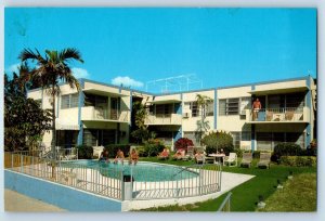 1960 Fort Lauderdale Florida Postcard Mariner Motel Apartments Breakers Avenue