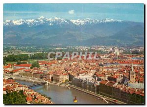 Modern Postcard The Alps in natural colors Grenoble General view and belledon...